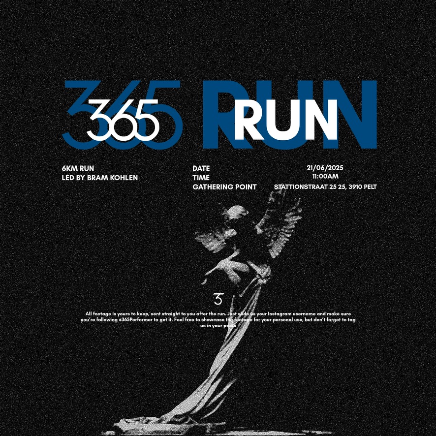 365 RUN event poster